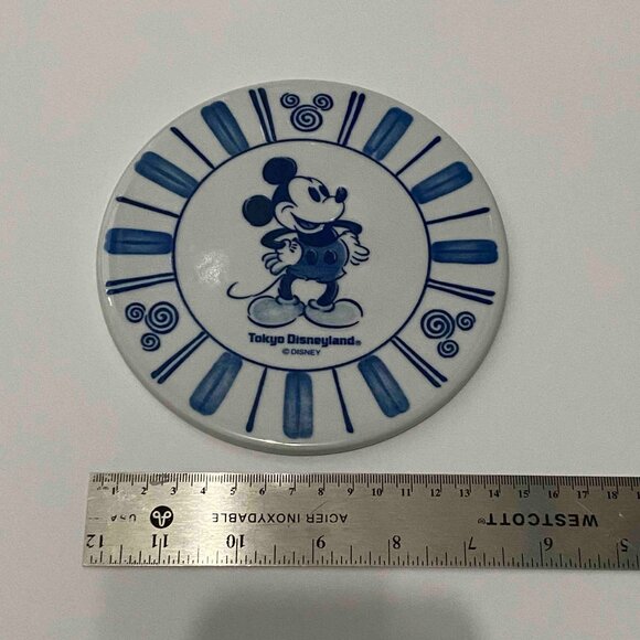 Tokyo Disneyland Mickey Mouse Ceramic Coaster - Picture 1 of 6